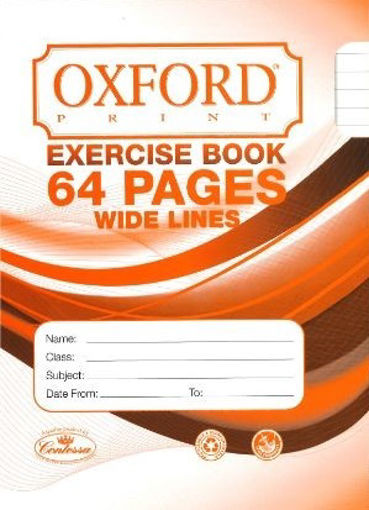 Picture of EXERCISE BOOK WIDE LINES  64PGS